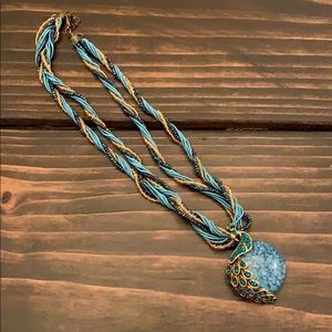 NWT peacock 🦚 necklace
